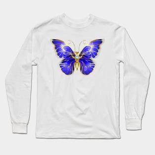 Sapphire Butterfly ( Blue Butterfly ) Long Sleeve T-Shirt